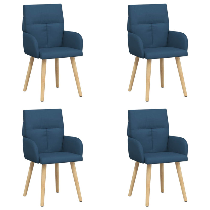 Scaune de dining 4 pcs Țesătură albastru 60 x 56 x 96 cm WALTI