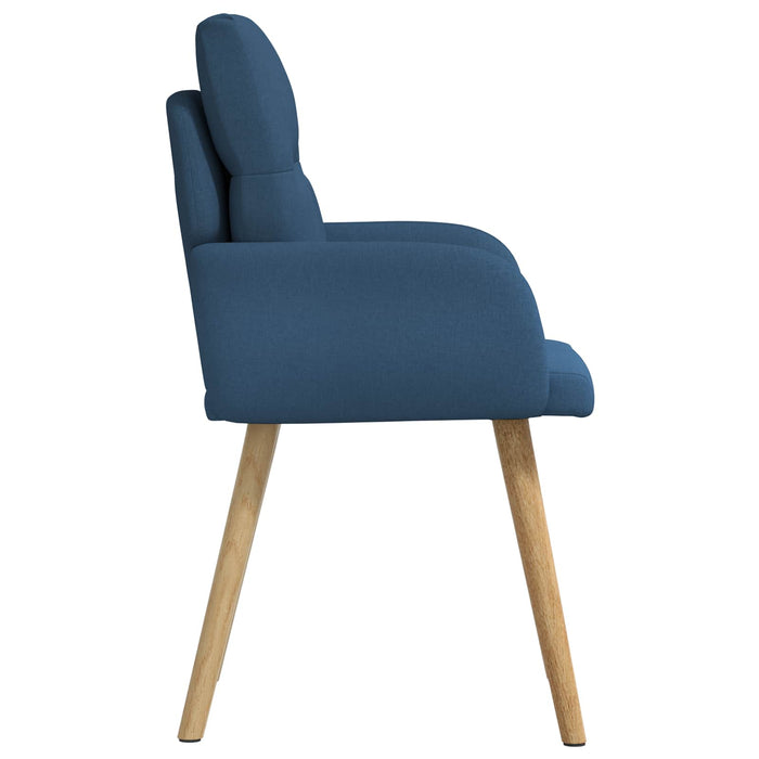 Scaune de dining 4 pcs Țesătură albastru 60 x 56 x 96 cm WALTI
