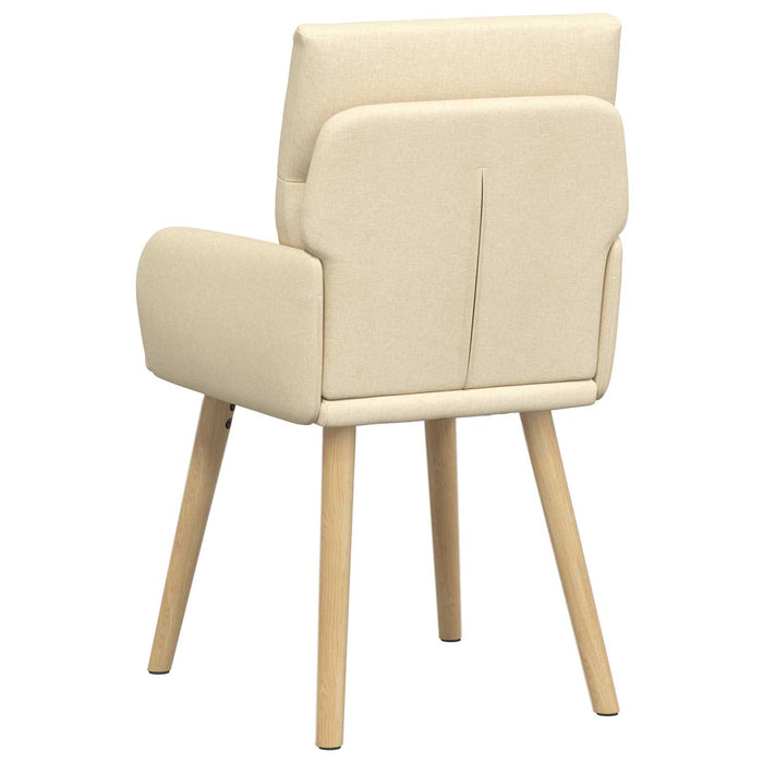 Scaune de dining 6 pcs Țesătură Crem 60 x 56 x 96 cm WALTI