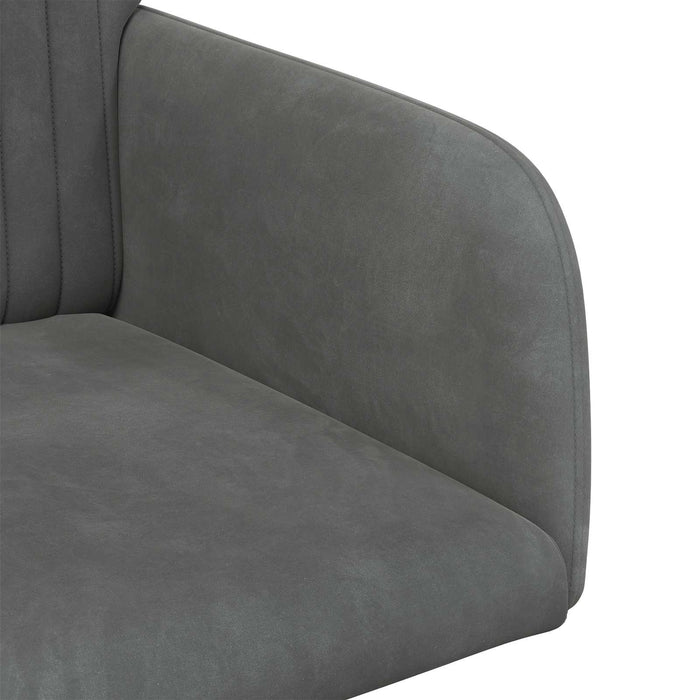 Scaune de dining 4 pcs Catifea Gri închis 55 x 50 x 84 cm WALTI