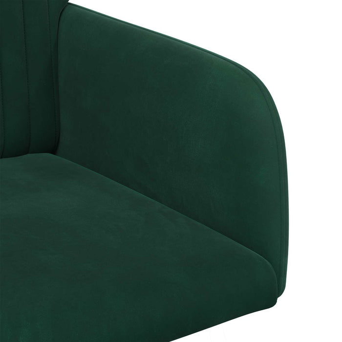 Scaune de dining 4 pcs Catifea Verde închis 55 x 50 x 84 cm WALTI