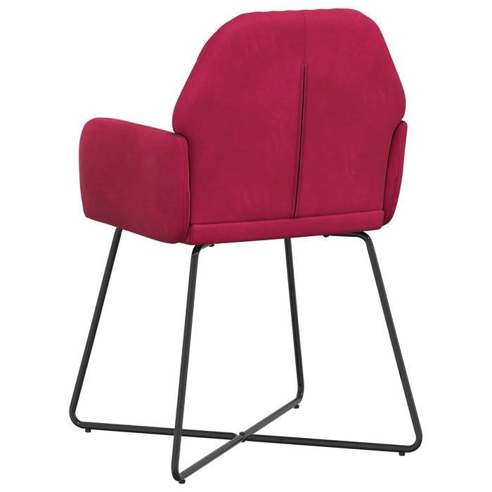 Scaune de dining 4 pcs Catifea Roșu Vin 55 x 50 x 84 cm WALTI