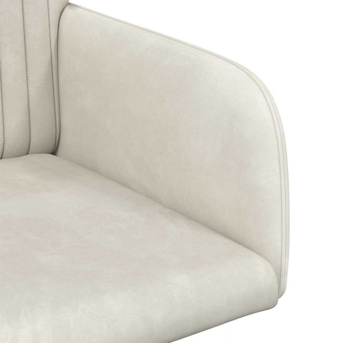 Scaune de dining 4 pcs Catifea Crem 55 x 50 x 84 cm WALTI