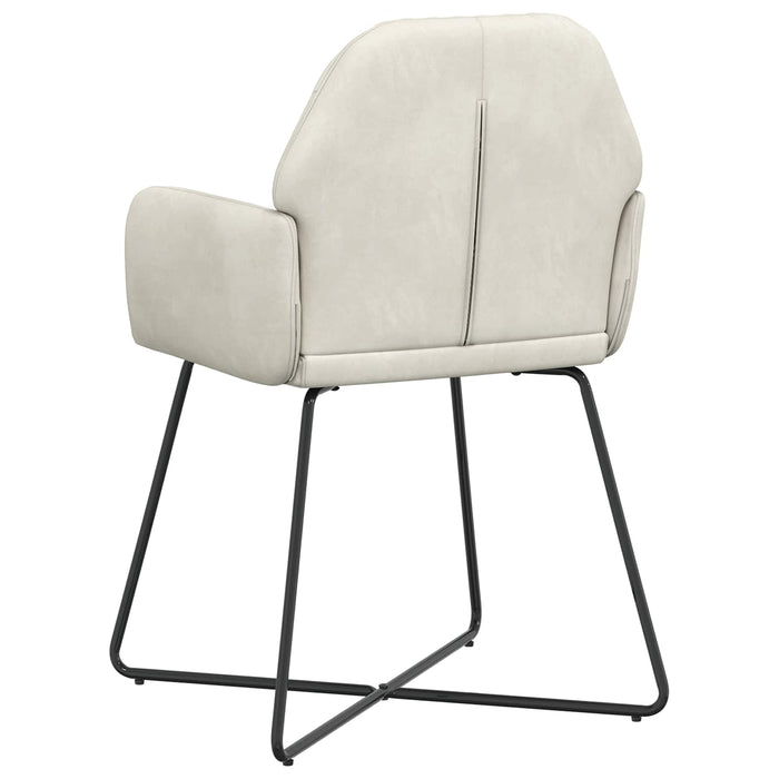 Scaune de dining 4 pcs Catifea Crem 55 x 50 x 84 cm WALTI