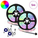 Bandă LED 4 pcs Negru și transparent 250 cm Cupru și Plastic - WALTI WALTI