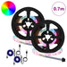 Bandă LED 4 pcs Negru și transparent 35 x 0,8 x 0,3 cm - WALTI WALTI