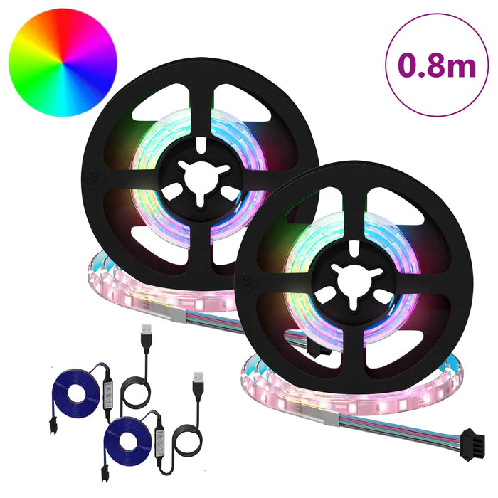 Bandă LED 4 pcs Negru și transparent 40 x 0,8 x 0,3 cm - WALTI WALTI