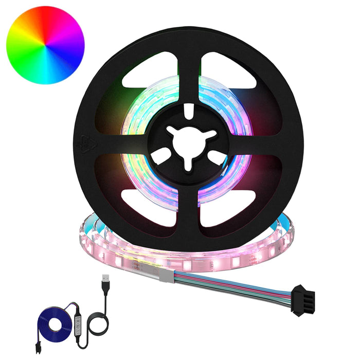 Bandă LED 12 pcs Negru și transparent 40 x 0,8 x 0,3 cm WALTI
