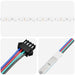 Bandă LED 4 pcs Negru și transparent 55 x 0,8 x 0,3 cm - WALTI WALTI