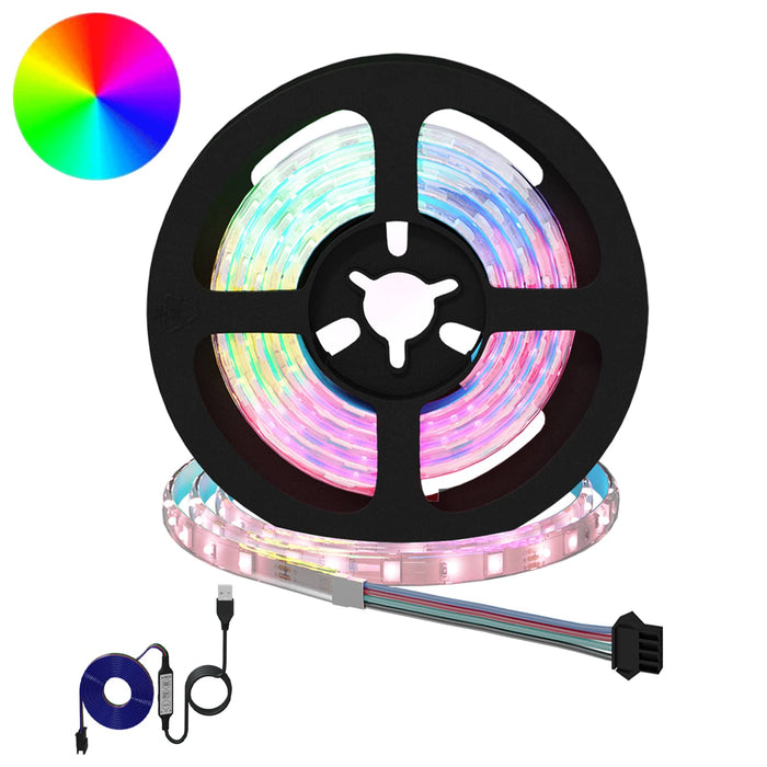 Bandă LED 4 pcs Negru și transparent 90 x 0,8 x 0,3 cm - WALTI WALTI