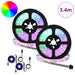 Bandă LED 4 pcs Negru și transparent 170 x 0,8 x 0,3 cm - WALTI WALTI