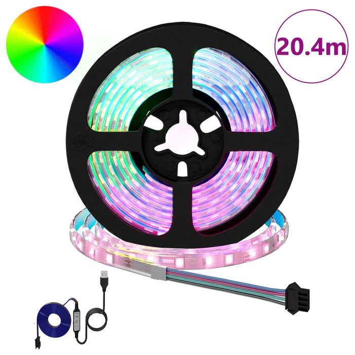 Bandă LED 12 pcs Negru și transparent 1700 mm Cupru și Plastic WALTI