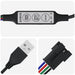 Bandă LED 4 pcs Negru și transparent 25 x 0,8 x 0,3 cm - WALTI WALTI