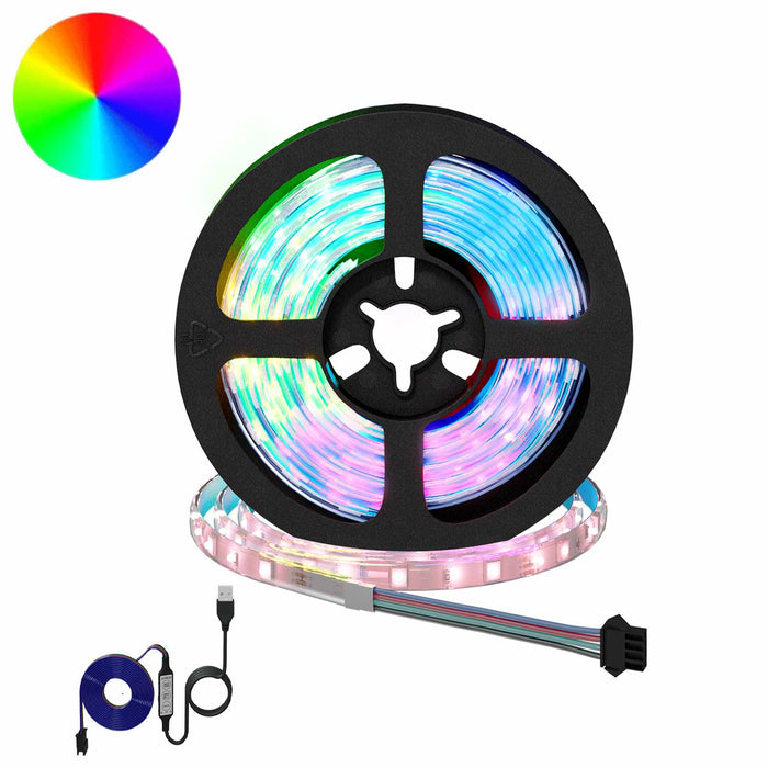 Bandă LED 4 pcs Negru și transparent 95 x 0,8 x 0,3 cm - WALTI WALTI
