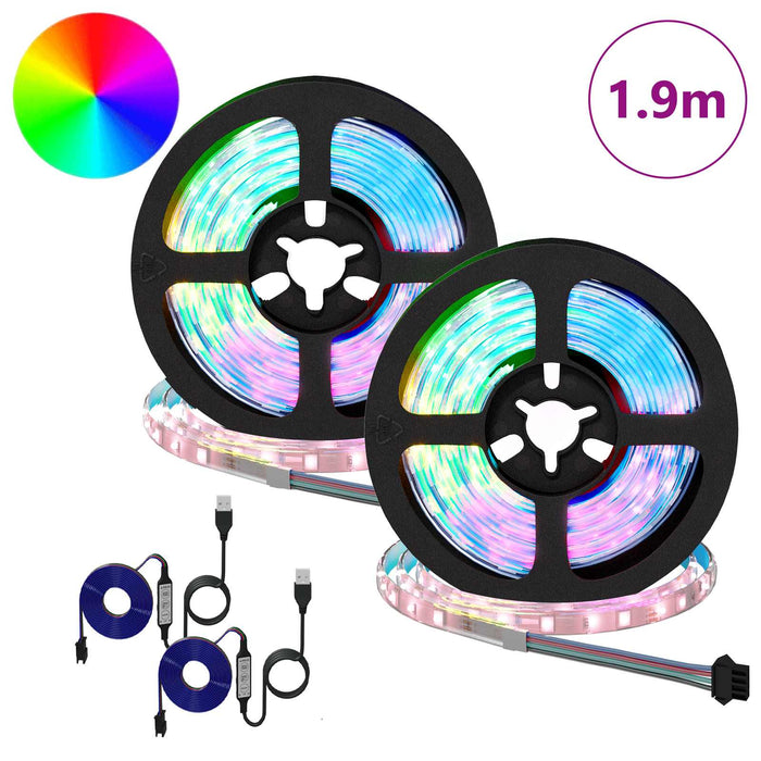 Bandă LED 4 pcs Negru și transparent 95 x 0,8 x 0,3 cm - WALTI WALTI