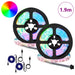 Bandă LED 4 pcs Negru și transparent 95 x 0,8 x 0,3 cm - WALTI WALTI