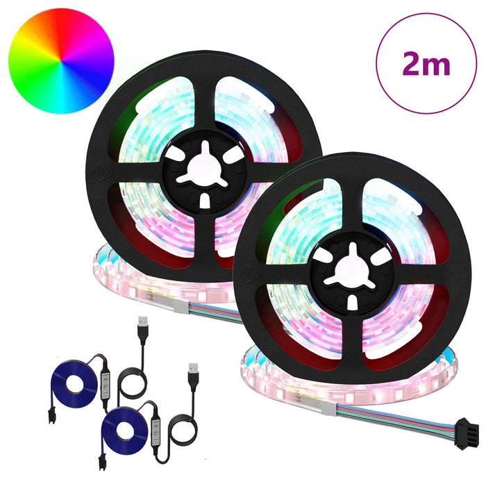 Bandă LED 4 pcs Negru și transparent 100 x 0,8 x 0,3 cm - WALTI WALTI