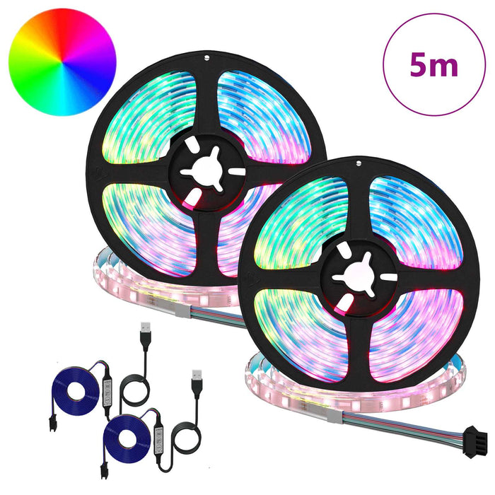 Bandă LED 4 pcs Negru și transparent 250 x 0,8 x 0,3 cm - WALTI WALTI