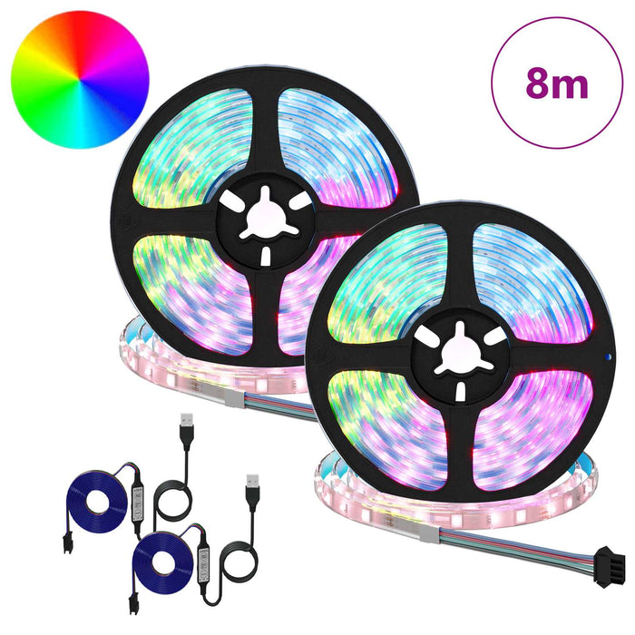 Bandă LED 4 pcs Negru și transparent 400 x 0,8 x 0,3 cm - WALTI WALTI