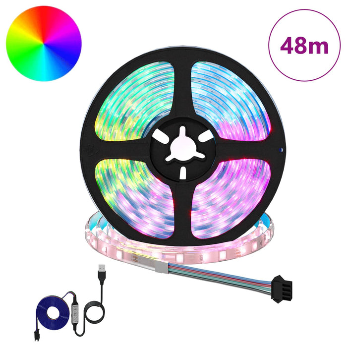 Bandă LED 12 pcs Negru și transparent 4000 mm Cupru și Plastic WALTI