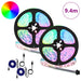 Bandă LED 4 pcs Negru și transparent 470 x 0,8 x 0,3 cm - WALTI WALTI