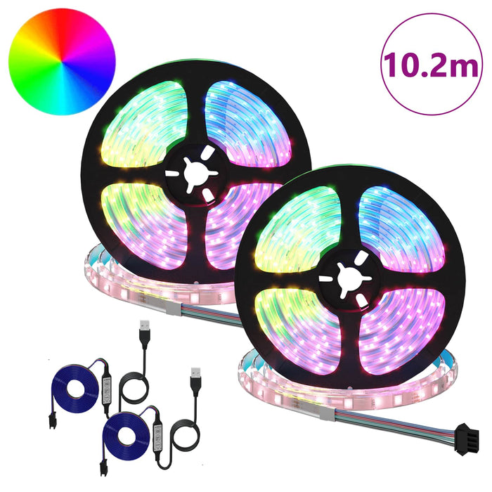 Bandă LED 4 pcs Negru și transparent 510 x 0,8 x 0,3 cm - WALTI WALTI