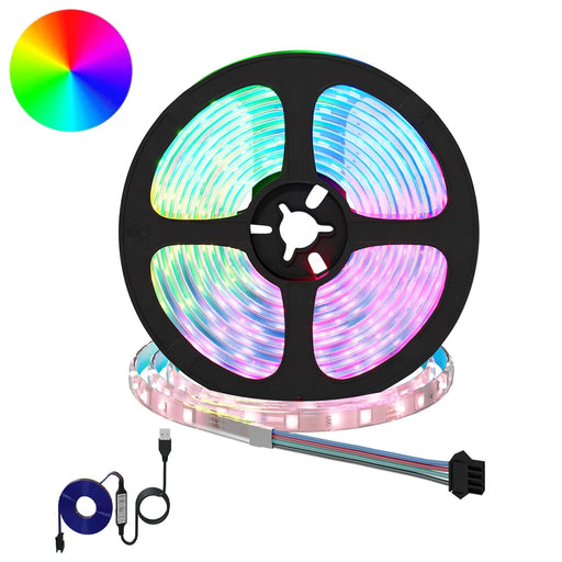 Bandă LED 4 pcs Negru și transparent 550 x 0,8 x 0,3 cm - WALTI WALTI