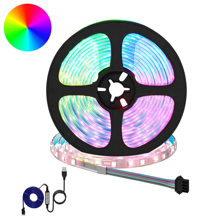 Bandă LED 4 pcs Negru și transparent 550 x 0,8 x 0,3 cm - WALTI WALTI