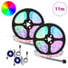 Bandă LED 4 pcs Negru și transparent 550 x 0,8 x 0,3 cm - WALTI WALTI