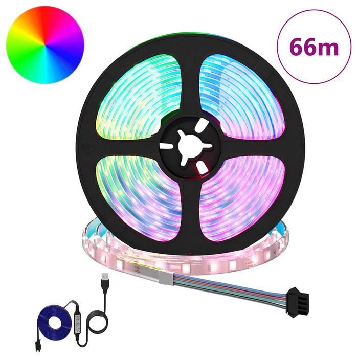 Bandă LED 12 pcs Negru și transparent 5500 mm Cupru și Plastic WALTI