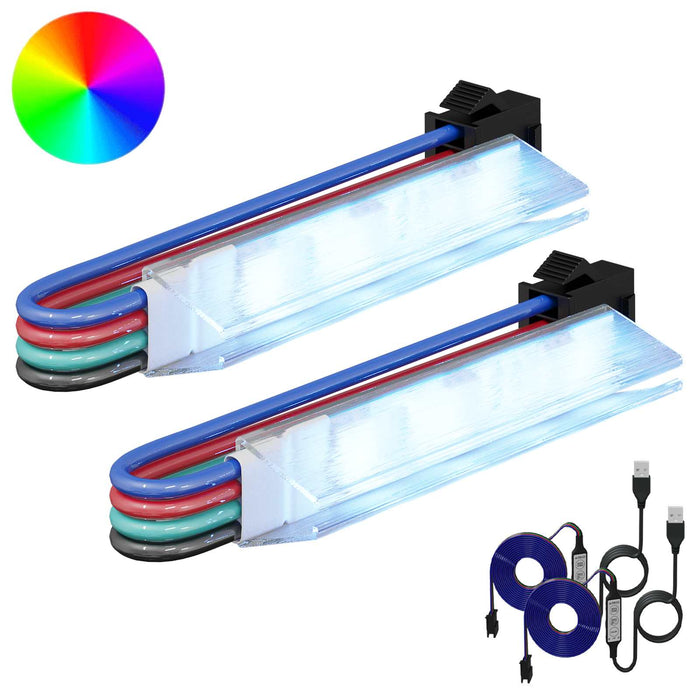 Bandă LED 2 pcs Negru și Alb 1745 mm Cupru și Plastic - WALTI WALTI
