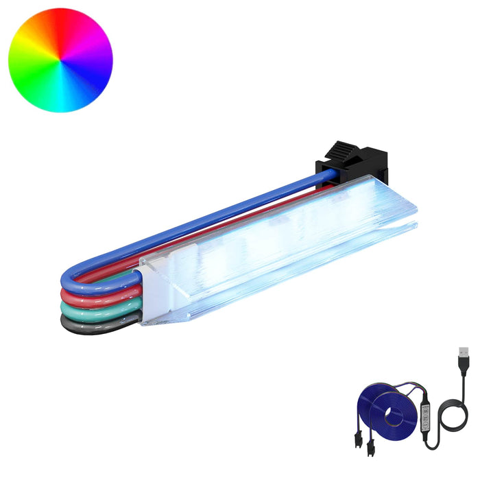 Bandă LED 2 pcs Negru și Multicolor 1745 mm Cupru și Plastic - WALTI WALTI