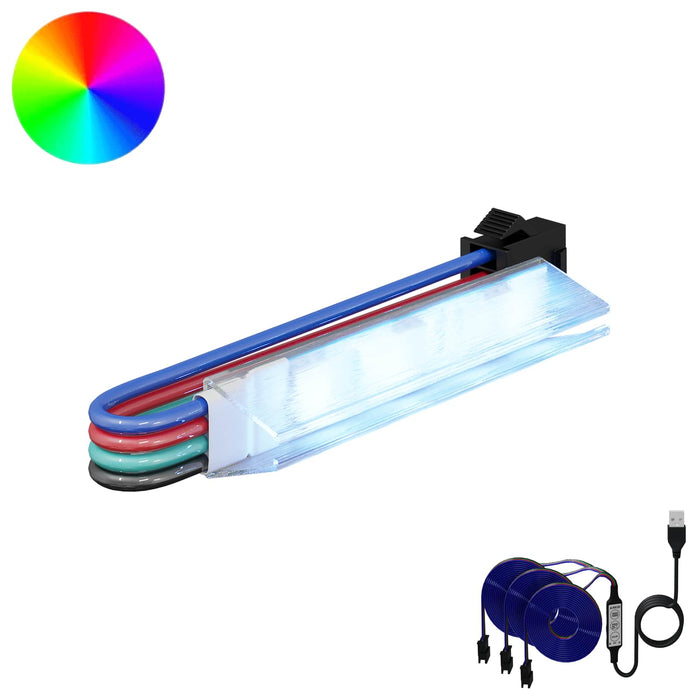 Bandă LED 12 pcs Negru și Multicolor 1745 mm Cupru și Plastic WALTI