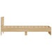 Cadru de pat cu LED Stejar Sonoma 80 x 200 cm Lemn prelucrat - WALTI WALTI