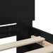 Cadru de pat cu LED Stejar Negru 80 x 200 cm Lemn prelucrat - WALTI WALTI