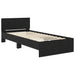 Cadru de pat cu LED Stejar Negru 80 x 200 cm Lemn prelucrat - WALTI WALTI