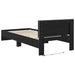 Cadru de pat cu LED Stejar Negru 80 x 200 cm Lemn prelucrat - WALTI WALTI