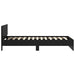 Cadru de pat cu LED Stejar Negru 80 x 200 cm Lemn prelucrat - WALTI WALTI