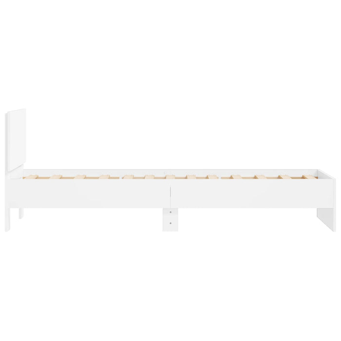Cadru de Pat cu Tăblie Alb 80 x 200 cm Lemn prelucrat WALTI