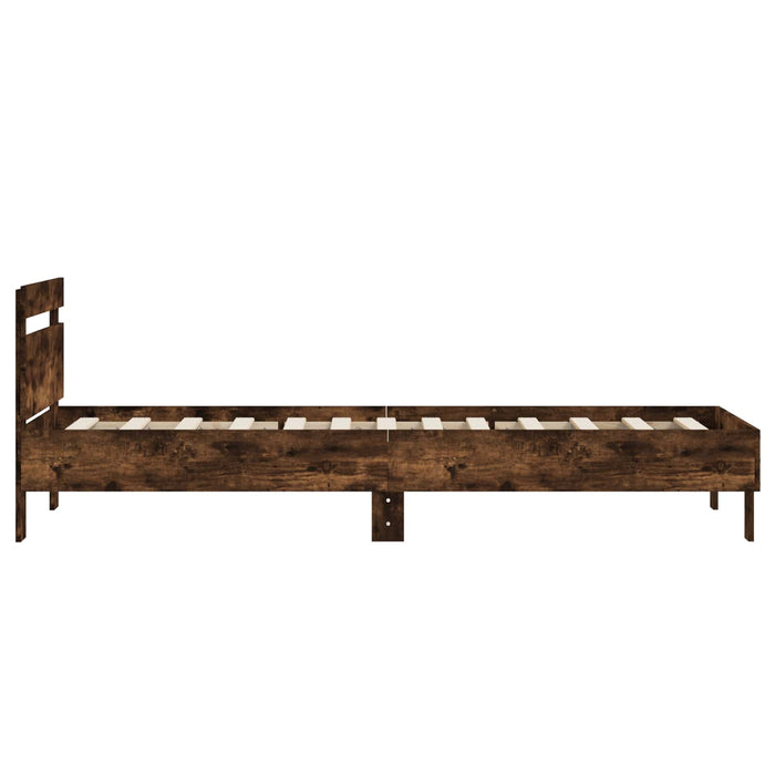 Cadru de Pat cu Tăblie Stejar fumuriu 80 x 200 cm WALTI