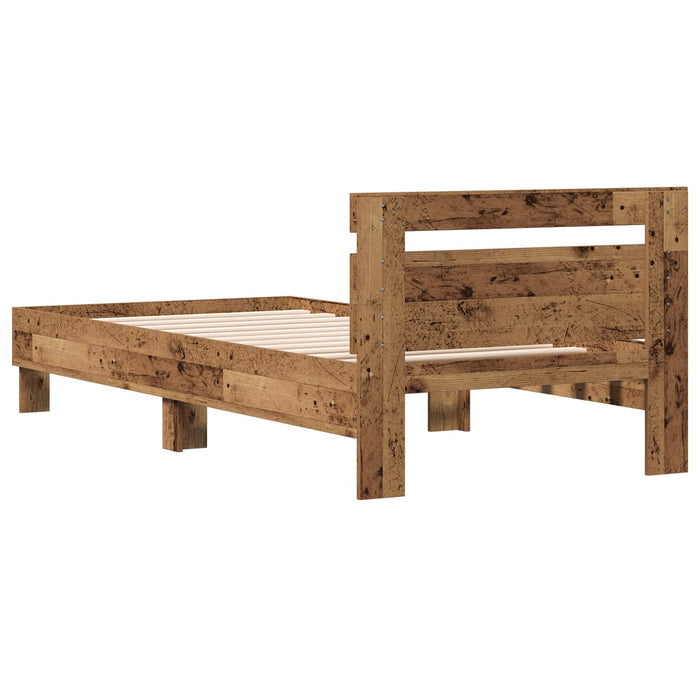 Cadru de Pat cu Tăblie Lemn vechi 80 x 200 cm Lemn prelucrat - WALTI WALTI