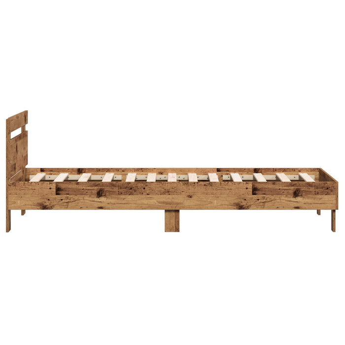 Cadru de Pat cu Tăblie Lemn vechi 80 x 200 cm Lemn prelucrat - WALTI WALTI