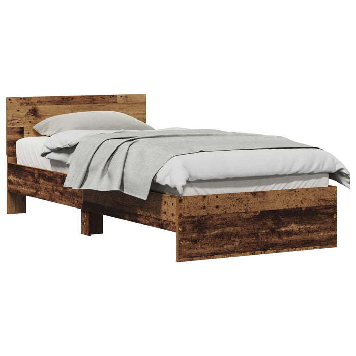 Cadru de Pat cu Tăblie Lemn vechi 80 x 200 cm Lemn prelucrat WALTI