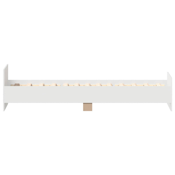 Cadru de Pat cu Tăblie Alb 80 x 200 cm Lemn prelucrat WALTI
