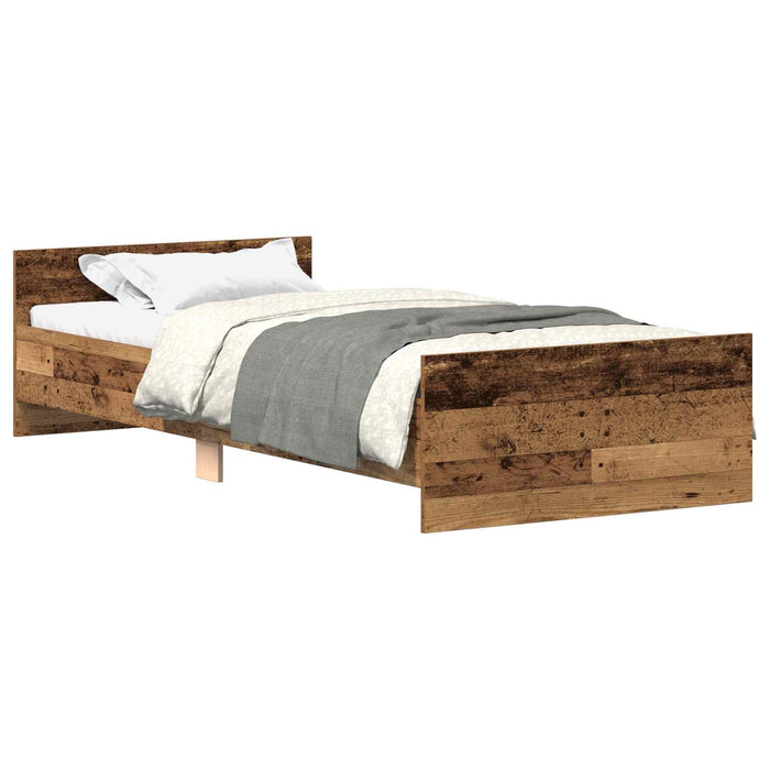 Cadru de Pat cu Tăblie Lemn vechi 80 x 200 cm Lemn prelucrat WALTI