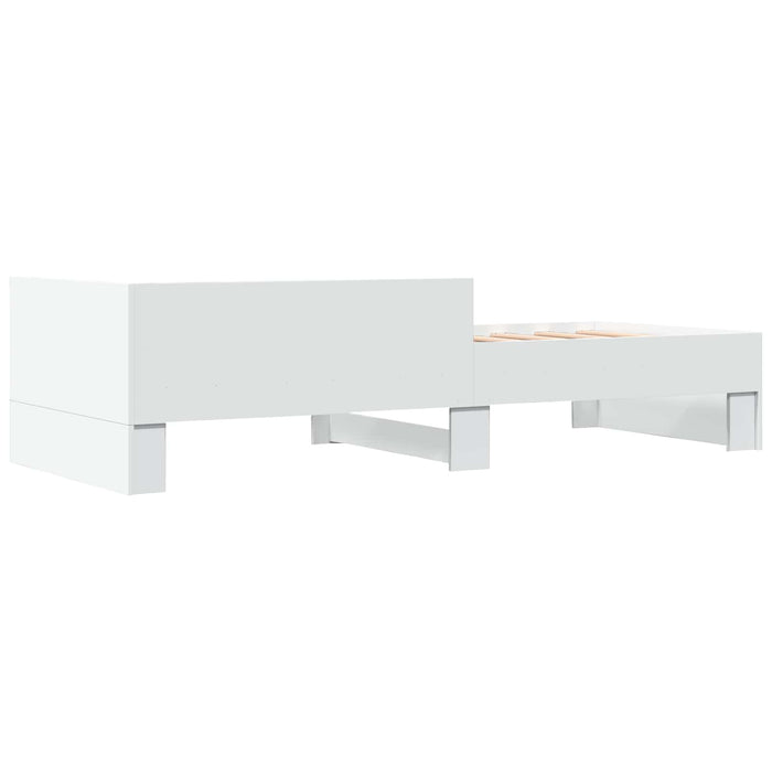 Cadru de Pat cu Tăblie Alb 80 x 200 cm Lemn prelucrat WALTI