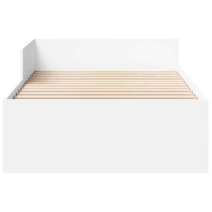 Cadru de Pat cu Tăblie Alb 80 x 200 cm Lemn prelucrat WALTI