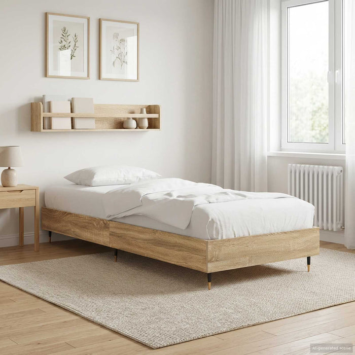 Cadru de pat Stejar Sonoma 80 x 200 cm Lemn prelucrat WALTI