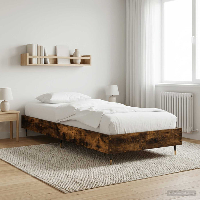 Cadru de pat Stejar fumuriu 80 x 200 cm Lemn prelucrat WALTI