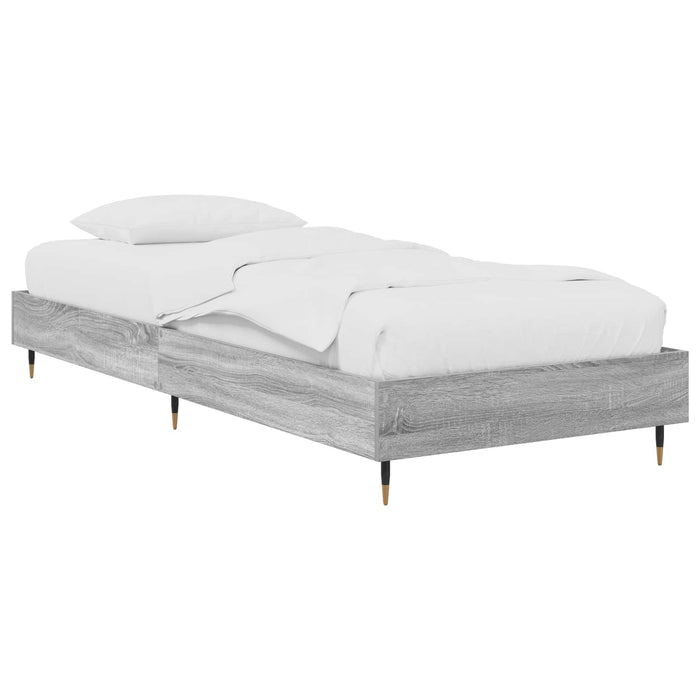 Cadru de pat Sonoma gri 80 x 200 cm Lemn prelucrat WALTI